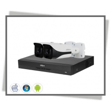 HDCVI Dahua Ultra Hd 4k Videoovervågning Starlight Fixed-focal Bullet Camera Sæt 2